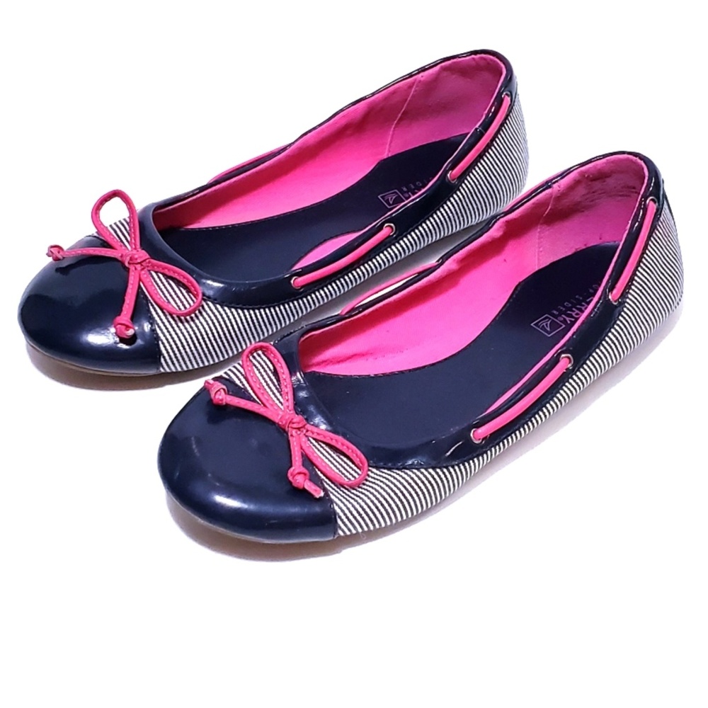 Sperry Marina Stripe Ballet Flat Boat Shoe